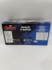 Marvel Art Case for Kids with Colored Pencils Markers Crayons Wat
