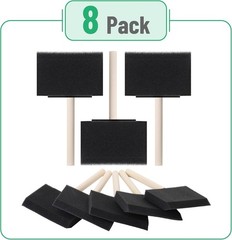 Versatile Bates Foam Paint Brushes 4 Inch for Smooth Finishes 8 Pack