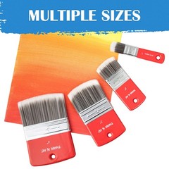 3PCS Filbert Paddle Paint Brush Set, Scale Brush for Oil and Acrylic Paints(1…