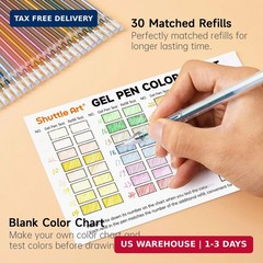 60 Pack Earth Tone Gel Pens, 30 Brown Earth Tone Gel Pens with 30 Refills for…