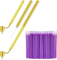 100 Pack 0.5 Mm Touch up Paint Brushes Repair Pen Gold Writer Paint Applicator P
