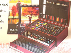 👍175 Peice Complete Art Set with Deluxe Wooden Box DRAW PAINT Low Price