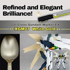 Someie GSI Creos Gundam Marker EX Chrome Silver, White Gold, Yellow Gold 3-Ma…