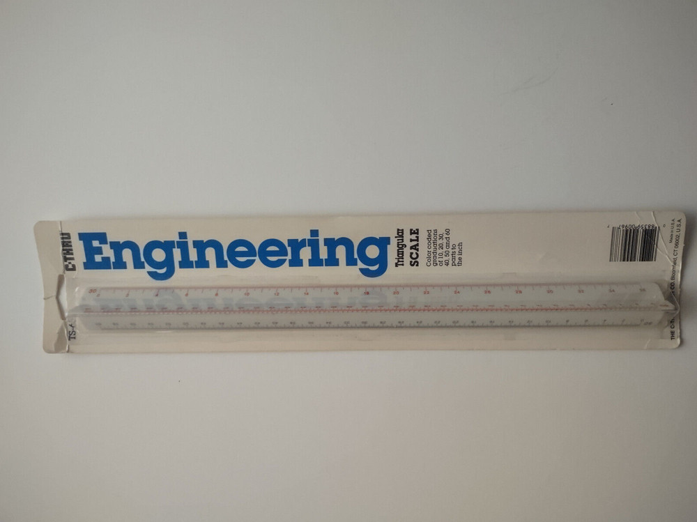 C-Thru Plastic Triangular Engineering Scale TS-657