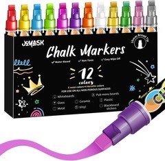12pcs Liquid Chalk Markers 10mm Wide Reversible Tip Washable Car Window Glass US