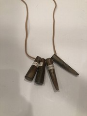 4 Antler Tips Polished Drilled Numbered