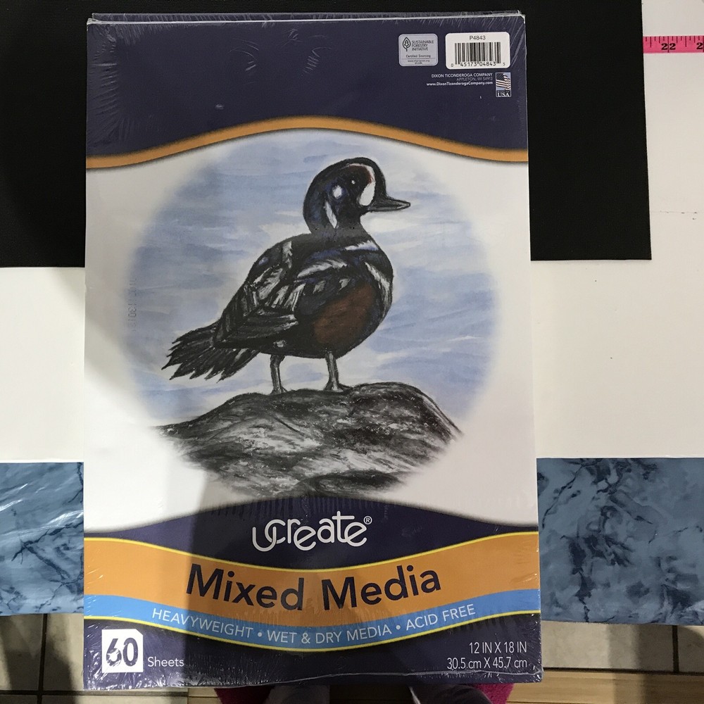 UCreate Mixed Media Art Paper 12×18″ (2) Packs of 60 Sheets NEW