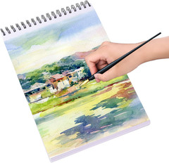 Bachmore Drawing Pad 9X12 Inch (110Lb/180G), 60 Sheets, Top Spiral Bound Multi-M