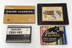 Vtg Oil Pastel Crayon Lot – Prang, Sakura Cray-Pas, Guitar Oil, Conte Contelor
