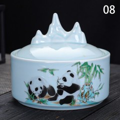 Ink Pool Table with Cover Ceramic Cartridge Bowl Plate Supplies Pen Holder NEW.
