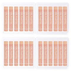 Skin Tone Oil Pastels, 24Pcs Soft Oil Crayons Creamy Pastels Stick Art
