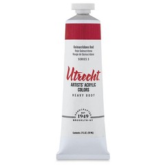 Artists Acrylic Paint Quinacridone Red 2 Oz Tube Heavy Body Professional Craft