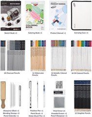 85PCS Sketching Kit Art Supplies Drawing Set with Case for Artists