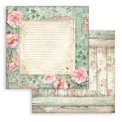 STAMPERIA INTERNATIONAL, KFT PAPER PAD 12X12 10PK HOUSE ROSE, 30.5 x 30.5 (12…