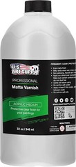 U.S. Art Supply Professional Matte Varnish, 32 oz (Quart) – Acrylic 32-ounces