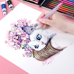 Watercolour Paper, DIN A4 300GSM, 40 Pages/Block, Paper For Watercolour,