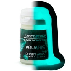 Glow in the Dark Paint – Bright Aqua (0.68 Fl Oz) Non-Toxic, Water-Based, Light