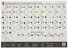 Turner Color Transparent Watercolor Paints 54-Color Dot Card WT54DOT