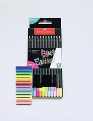 Faber-Castell Black Edition Neon & Pastel 12 Count Color Pencils
