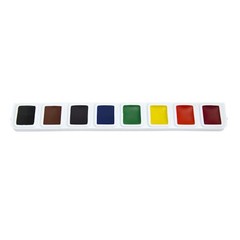 Prang Half Pan Watercolor Paint Refill 8 Assorted Colors Non Toxic Ap Certified