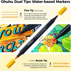 Artisan Marker Set: 80 Colors & 72 Bleed-Proof Pages for Versatile Creations