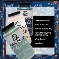 Home Decor Chalk Furniture Acrylic Craft Paint Rich Black 16 Oz Matt Finish Art