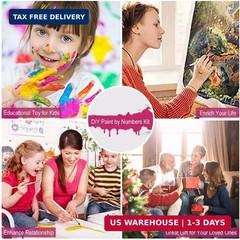 Paint by Numbers Kit for Adults Beginner, Landscape Easy Adult Paint by Number