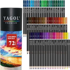Yagol Colored Pencils for Adult Coloring Books, 72 Color Pencil Set, Soft Cor…