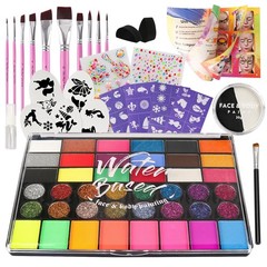 PINTADA 42 Color Face 7.8in*5in*0.5in, 42 Colors With Professional Brush Set
