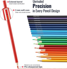 120 Pack Coloring Pencils, Colored Pencils for Adult Coloring Books with Soft Oi