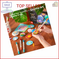 Shuttle Art 48 Colors Dual Tone Acrylic Paint Markers, 24 Pack Acrylic Paint Pen
