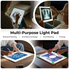 A4 Tracing Light Box for Drawing,Rechargeable Light Pad with Adjustable Stand…