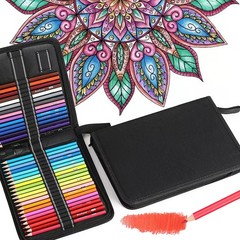 Oil Based Colored Pencils 24 Color Set Orange Yellow Tones for Adult Coloring