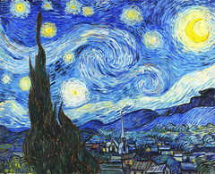 Paint by Numbers for Adults, The Starry Night by Van Gogh 16×20 Inch Linen Canva