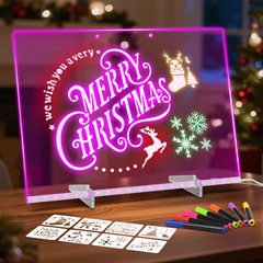 Abcool Lumiboard Led Drawing Board For Kids 13.7X10 Light Up Acrylic Dry Erase