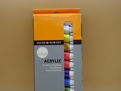 12 New Daler Rowney Acrylic Paint Tubes 12ml Multiple Colors