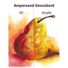 8×10 Inch Gesso Wood Painting Panel 1-1/2 Inch Cradled Profile Museum Series