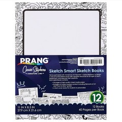 Pacon Prang Sketch Smart 11-Inch X 8.5-Inch Sketch Book White 40 Sheets/Book