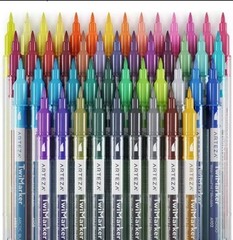 ARTEZA DUAL BRUSH PENS, 48 colors, Art markers with fine brush tip
