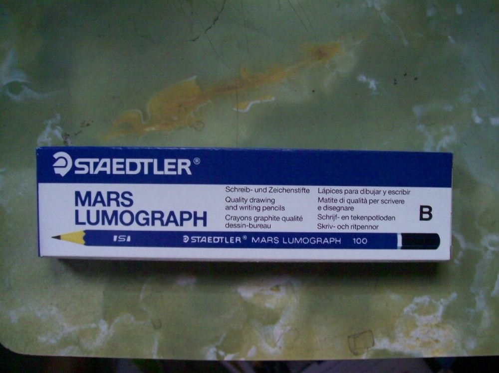12 Staedtler Mars Lumograph 100 Pencils B 3B 4B