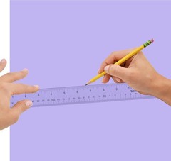 Westcott 12″ Acrylic Clear Ruler – Durable Precision Measuring Tool