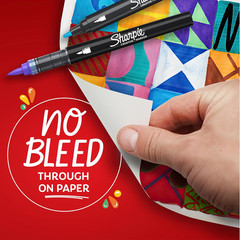 Sharpie Creative Markers, Water-Based Acrylic, Brush Tip, Assorted Colors, 12 Co