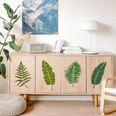 TWINKLEMON 6PCS Large Leaf Stencils for Painting on Walls 16 x 16 x 12 inches