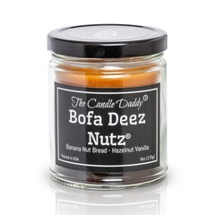 Bofa Deez Nutz- Funny- Banana Nut Bread n Hazelnut Vanilla- 6 Oz, Orange