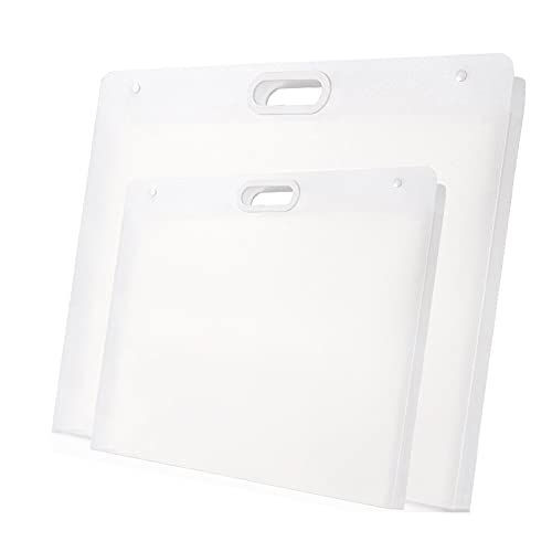 Plastic Art 2pcs set(22.44×17.32” and 17.32×13.22”), semi-transparent