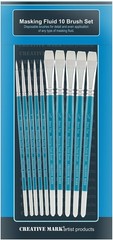 Masking Fluid Paint Brushes (Set of 10) – Watercolor Brushes Contains Synthetic