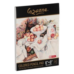 Cezanne 100% Cotton Colored Pencil Sketch Pad – 6×8, 20 Sheets, 6×8″, White