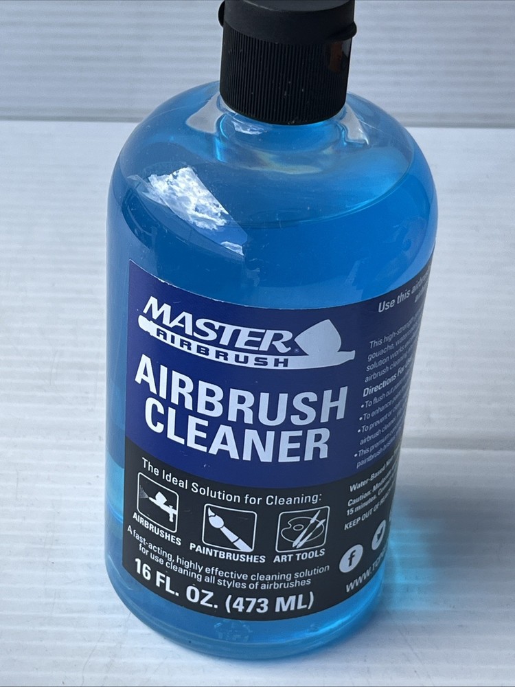 Cleaner, 16-Ounce Pint Bottle – Fast Acting Cleaning Solution, Airbrush Cleaner