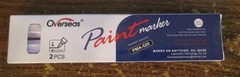 Pkg of 2 – Paint Marker Markers – White – Marks on Oil-Base – PMA-520 – NIP