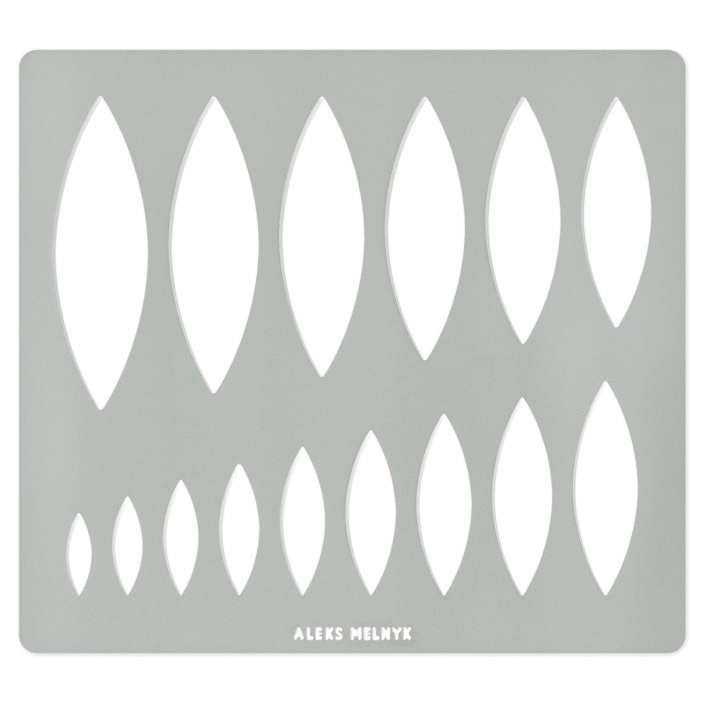 Aleks Melnyk No.204 Metal Ellipse Template, Stencil, Pointed Oval, Master,…